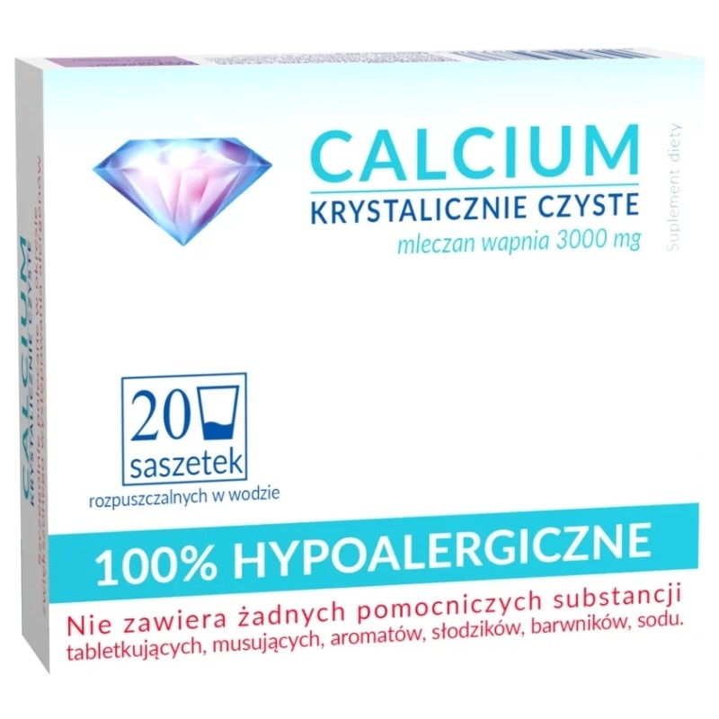 Calcium krystaliczne czyste 20 saszetek