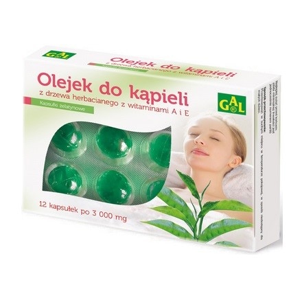 Olejek do kąpieli z drzewka herbacianego 12 kaps.