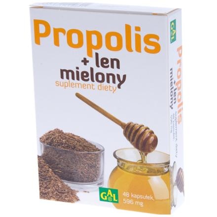 Propolis + len mielony 48 kaps.