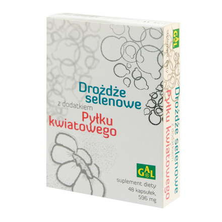 Drożdze selenowe+pyłek kwiatowy 48 kaps.