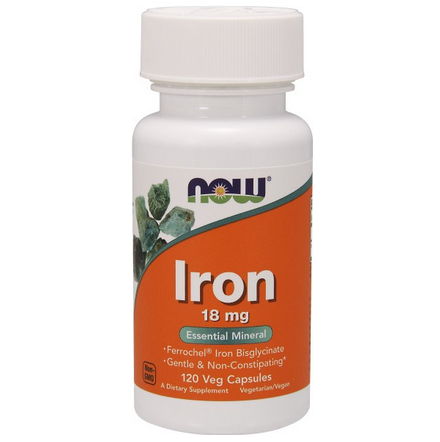 Iron Bisglycinate (Chelat Żelaza) 18mg 120 kaps.