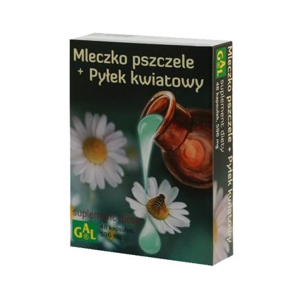 Mleczko pszczele + pyłek kwiatowy 48 kaps.