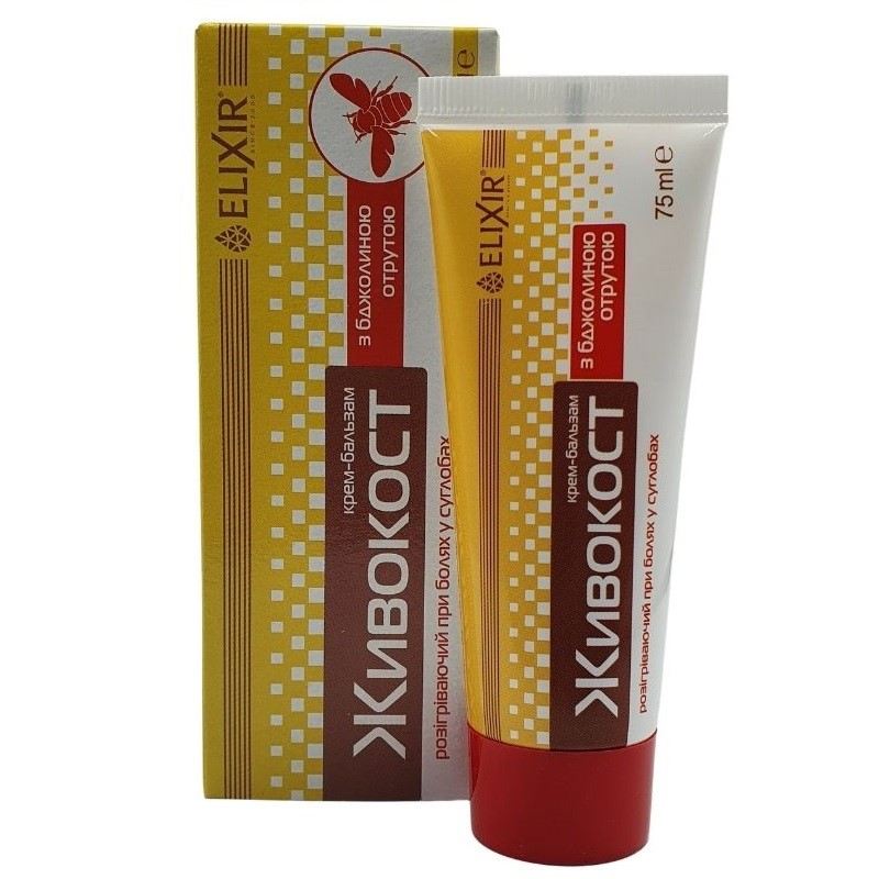 Żywokost z jadem pszczelim 75ml