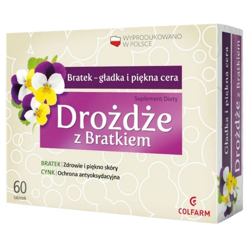Drożdże z bratkiem 60 tabl.