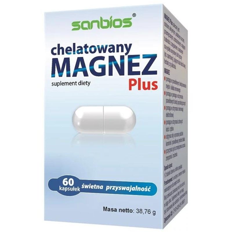 Magnez Chelat Plus 60 kaps.