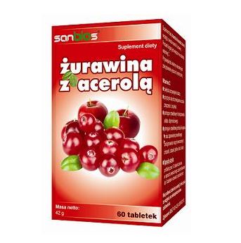 Żurawina z acerolą 60 tabl.