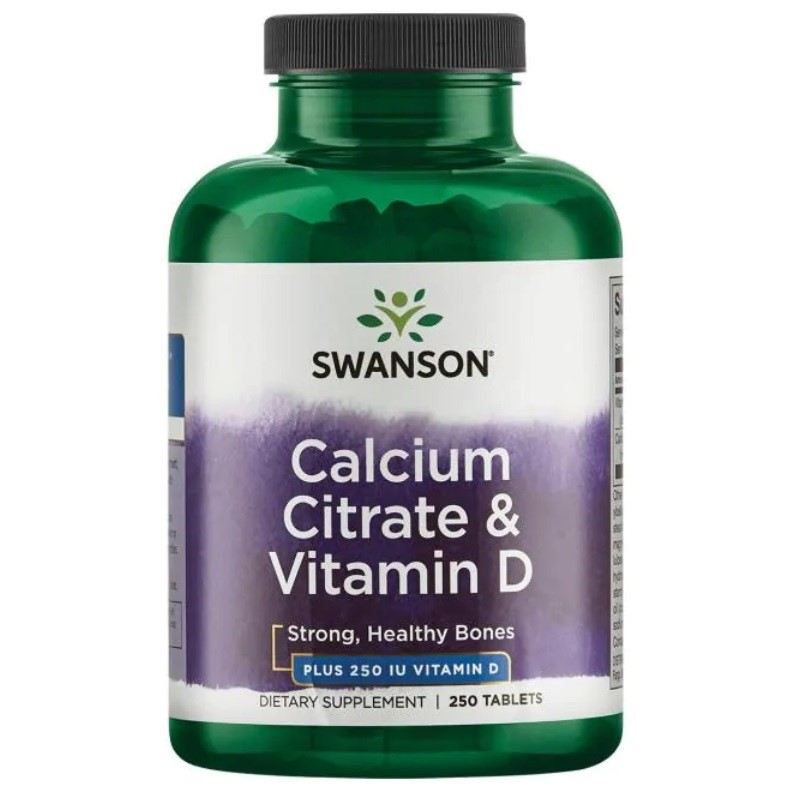 Cytrynian wapnia & Witamina D-3 250 tabl.