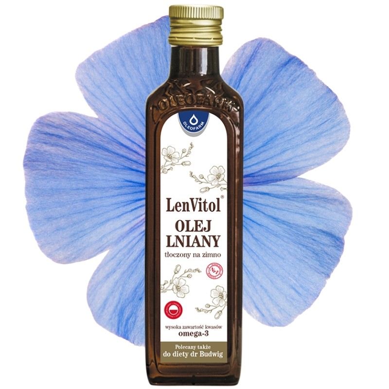 LENVITOL Olej lniany nieoczyszczony 250ml