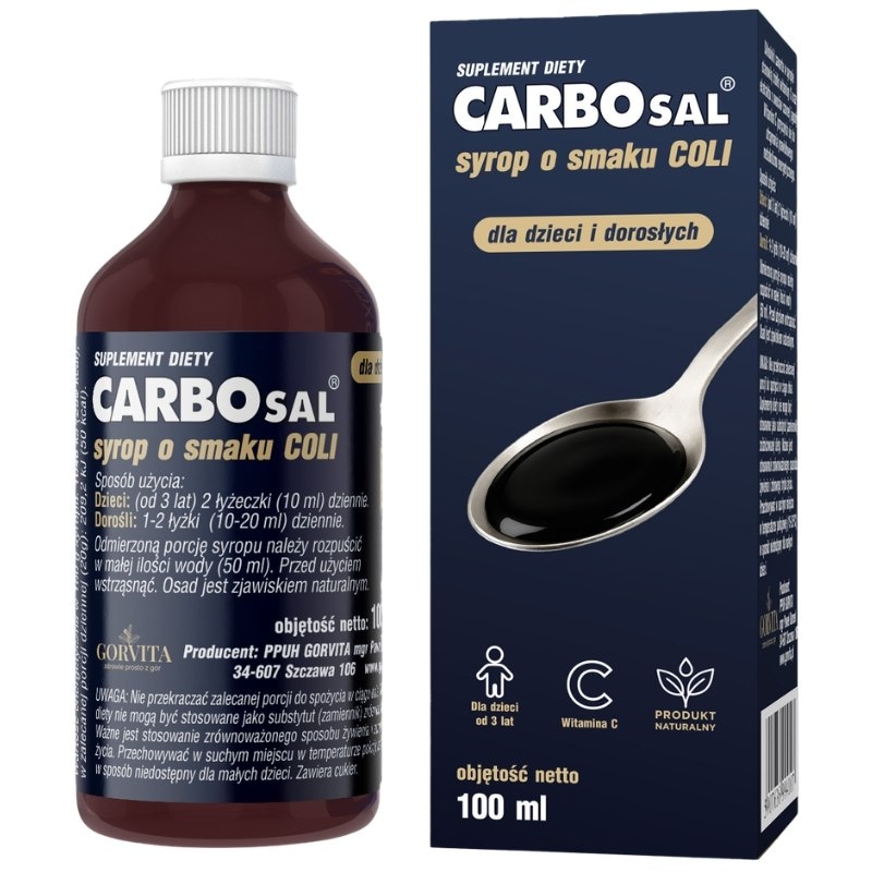 Carbosal syrop o smaku coli 100ml