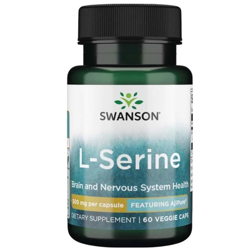 AjiPure L-seryna (L-serine) 500mg 60 kaps.