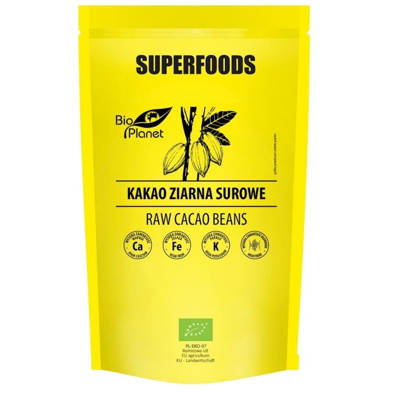Bio Planet Kakao ziarna surowe BIO 200g