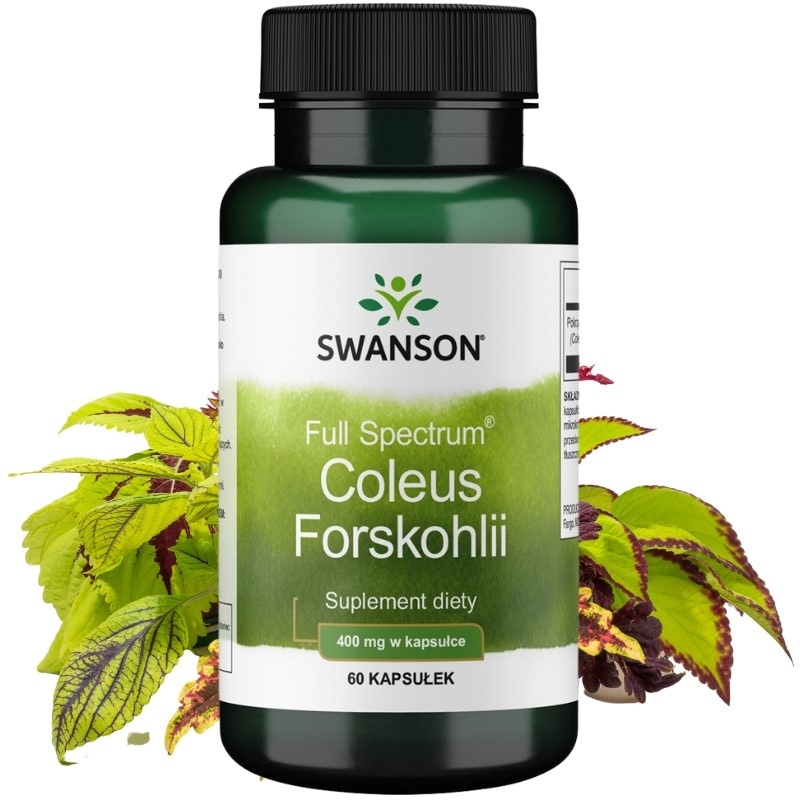 Full Spectrum Coleus Forskohli (Pokrzywa indyjska) 400mg 60 kaps.