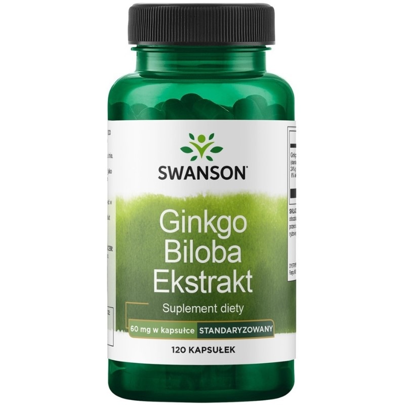 Ginkgo Biloba 24% ekstrakt 60mg 120 kaps.