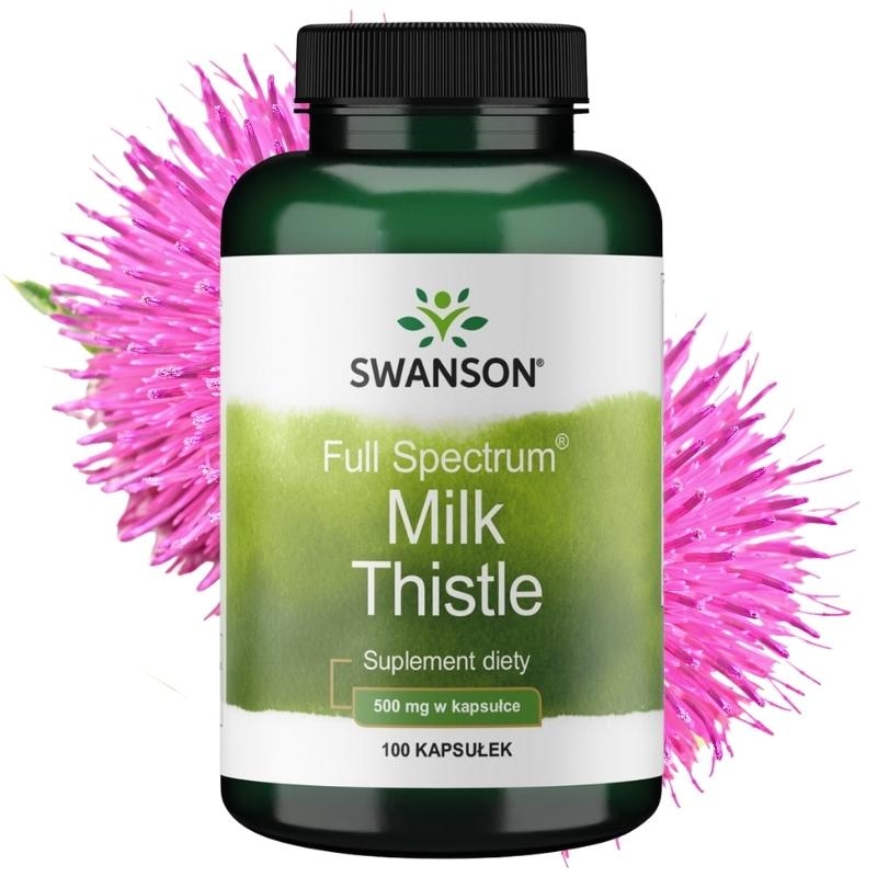 Full Spectrum Milk Thistle (Ostropest plamisty) 500mg 100 kaps.