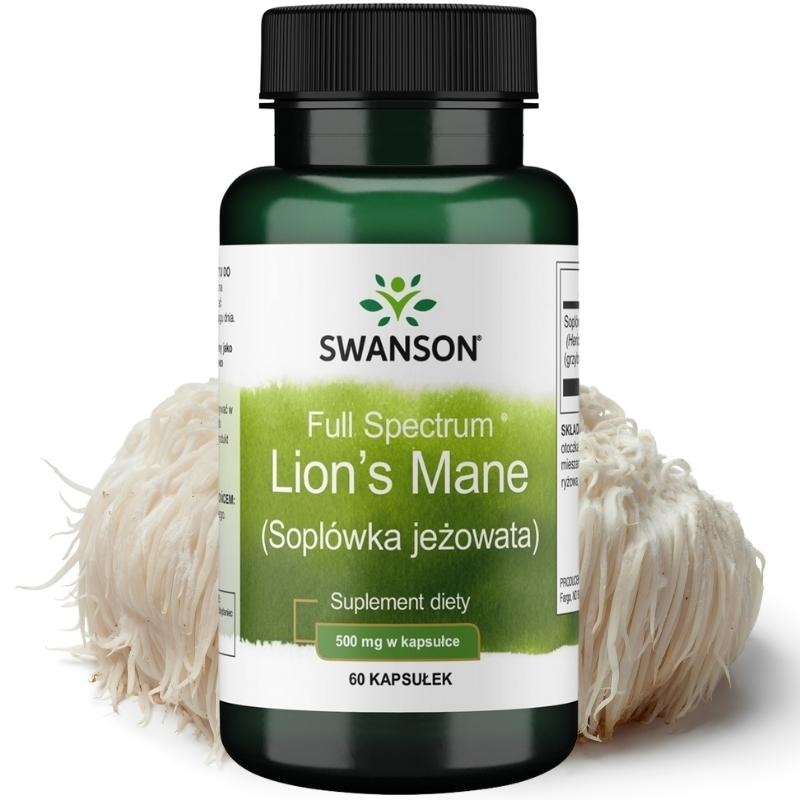 Full Spectrum Lion's mane (Soplówka jeżowata) (Hericium) 500mg 60 kaps.