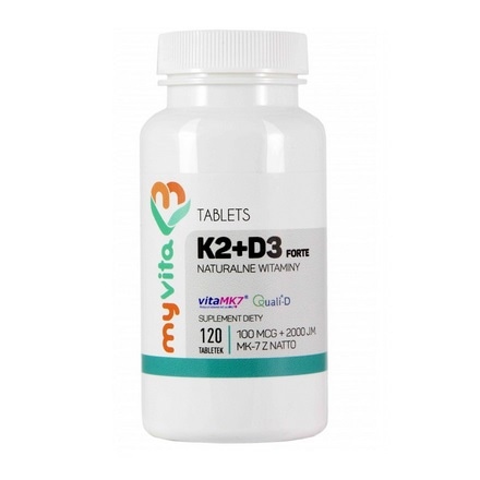 Witamina K2 + D3 (100µg/2000IU) 120 tabl.