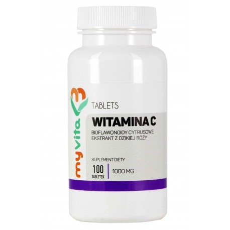 Witamina C 1000mg + bioflawonoidy + Dzika Róża 100 tabl.