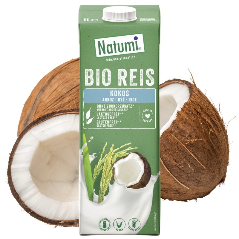 Napój ryżowo-kokosowy bezglutenowy bez dodatku cukrów BIO 1L