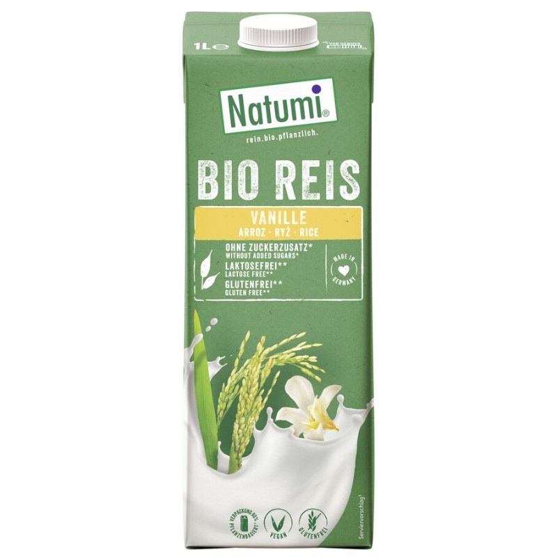 Napój ryżowo-waniliowy bez dodatku cukrów bezglutenowy BIO 1L