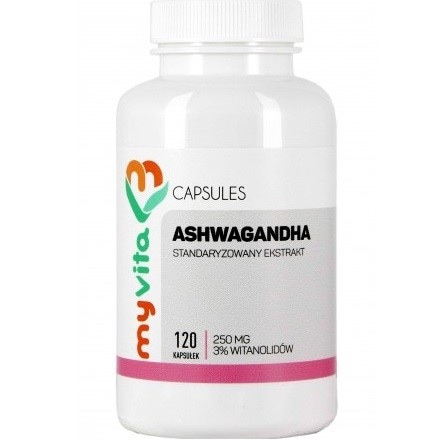 Ashwaganda standaryzowana 3% 250mg 120 kaps.