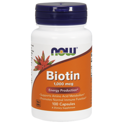 Biotin (Biotyna) 1000 µg 100 kaps.