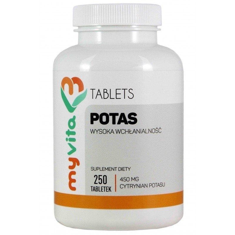 Potas (cytrynian) 450mg 250 tabl.