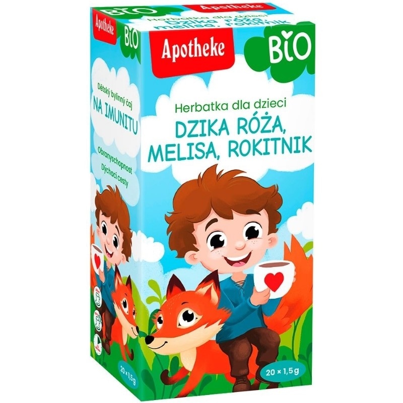 Herbatka Dla Dzieci Dzika róża i Rokitnik BIO 20x1,5g