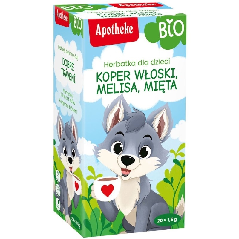 Herbatka Dla Dzieci Koper włoski, melisa, mięta BIO 20x1,5g