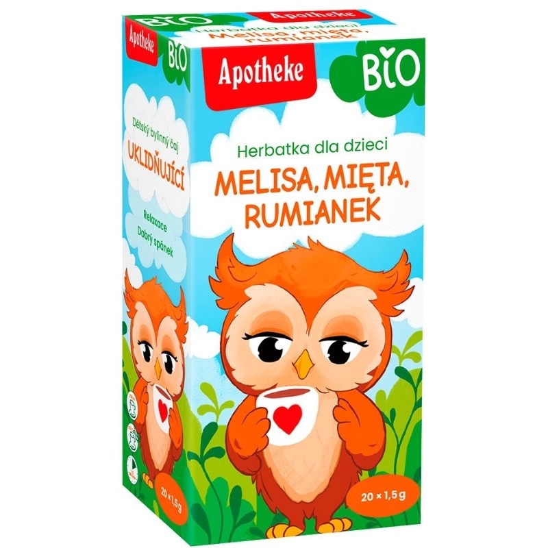 Herbatka Dla Dzieci Melisa, mięta, rumianek BIO 20x1,5g