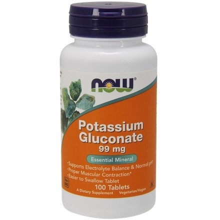 Potassium Gluconate (Glukonian potasu) 99mg 100 tabl.