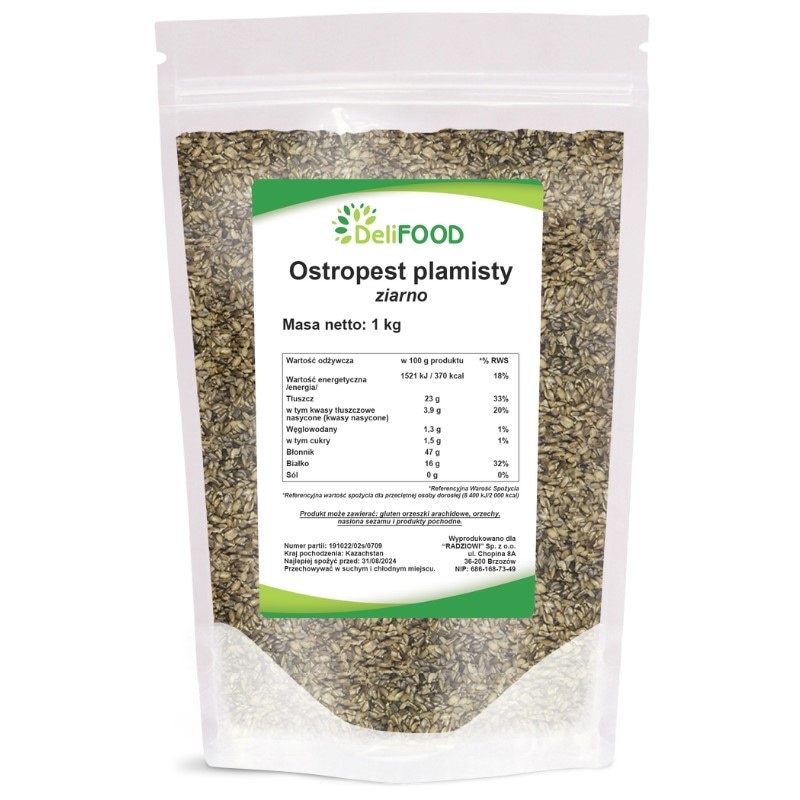Ostropest ziarno (DeliFood) 1000g