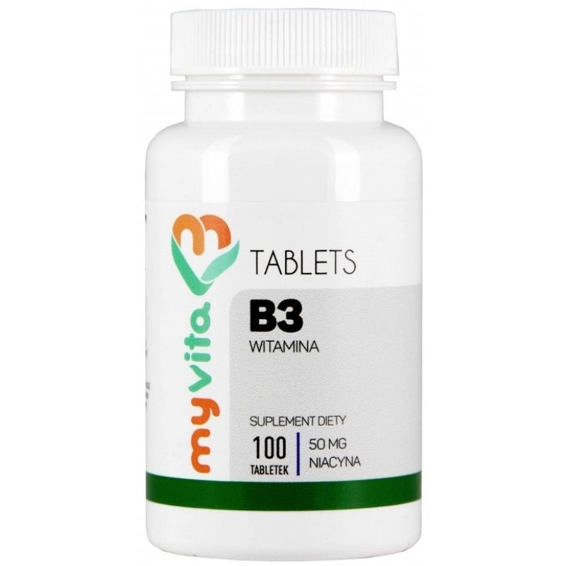 Witamina B3 (Niacyna) 50mg 100 tabl.