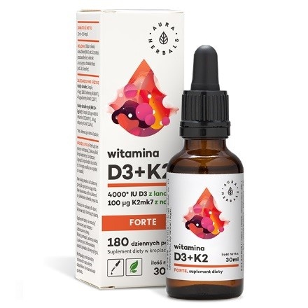 Witamina D3 + K2 MK-7 Forte (4000IU/100µg) 30ml