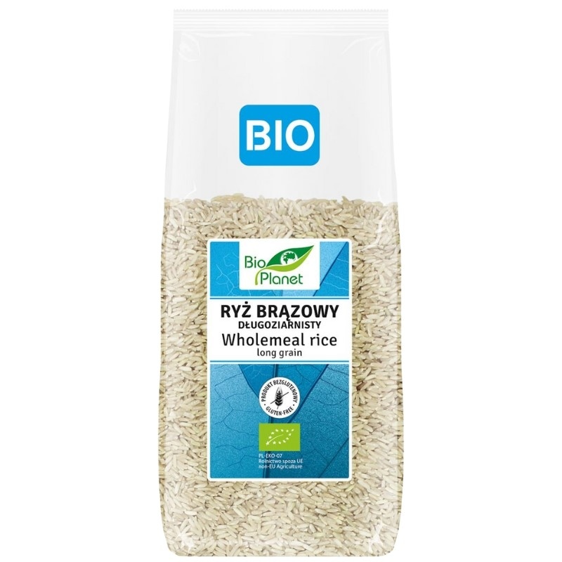 Bio Planet Ryż brązowy długoziarnisty BIO 1kg