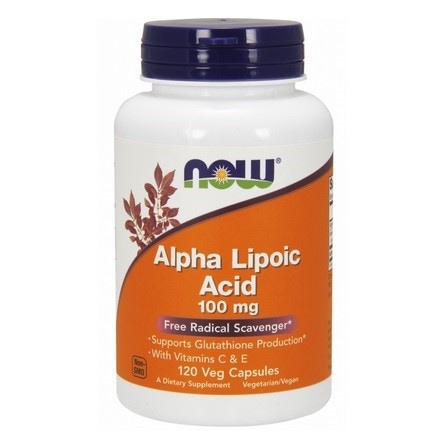 ALA (Kwas Alfa Liponowy) Plus Witaminy C i E 100mg 120 kaps.