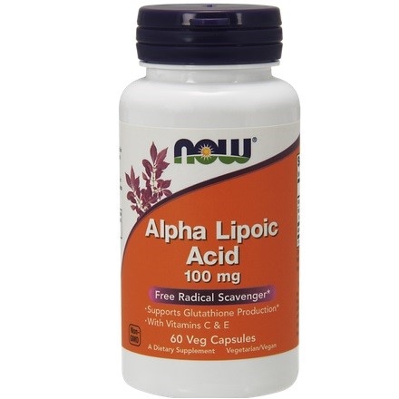 ALA (Kwas Alfa Liponowy) Plus Witaminy C i E 100mg 60 kaps.