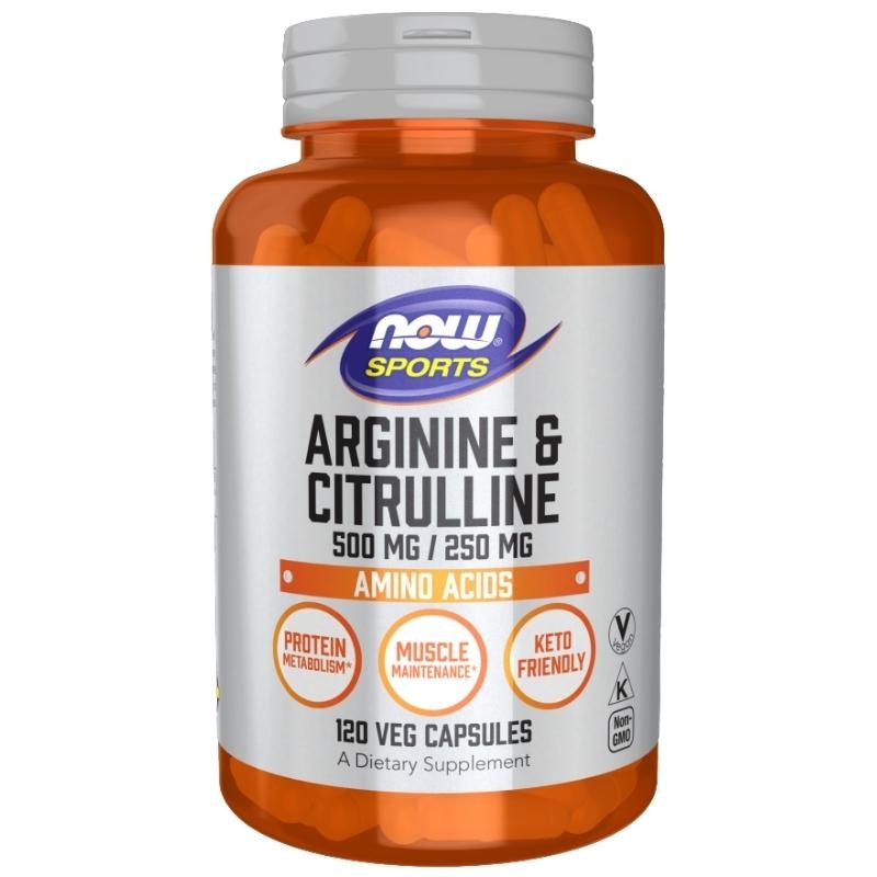 L-Arginina & Citrulina 500/250 120 kaps.