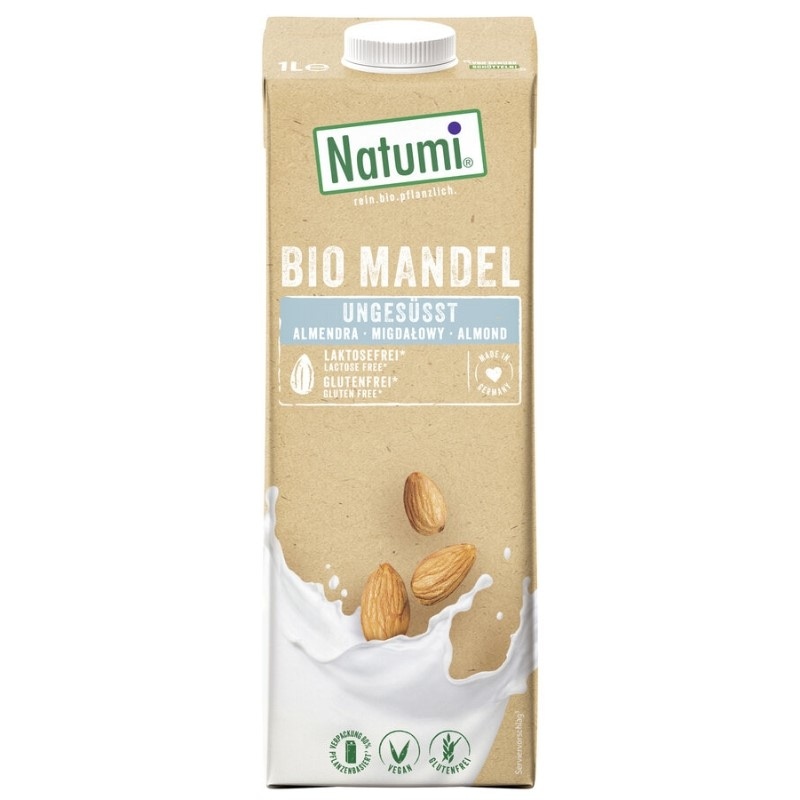 Napój migdałowy bez dodatku cukrów bezglutenowy BIO 1L